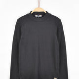 חולצת ריב חצי גולף - אפור