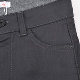 מכנסי סקיני עם כיסים - אפור