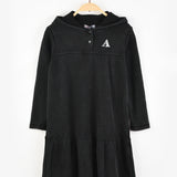שמלת ואפל עם קפוצ'ון - שחור
