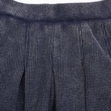 חצאית ואפל קפלים - נייבי