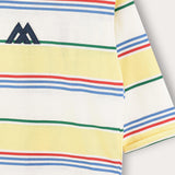 חולצת פסים עם סמל - צהוב