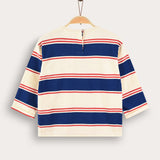 חולצת פסים עם סמל - רויאל