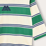 חולצת פסים עם סמל - ירוק