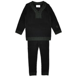 חליפת סריג בייבי - שחור