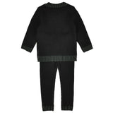 חליפת סריג בייבי - שחור