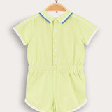 אוברול פולו עם צווארון - ליים