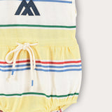 אוברול בייבי פסים - צהוב