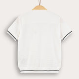 Double-button formal shirt - cream
