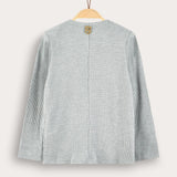 בלייזר דק מבד ואפל - כחול