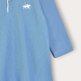 שמלת פולו עם צווארון - כחול