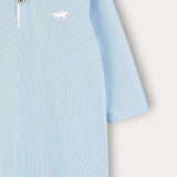 שמלת פולו עם צווארון - תכלת