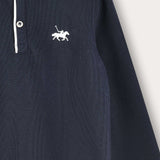 Polo shirt with collar - Navy