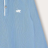 Polo shirt with collar - blue