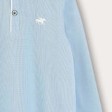 Polo shirt with collar - light blue