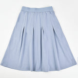 Anchor Embroidered Skirt - Blue
