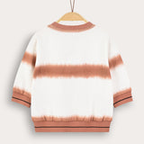 חולצה בהדפס בטיק - כתום