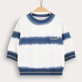 חולצה בהדפס בטיק - כחול