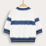 חולצה בהדפס בטיק - כחול