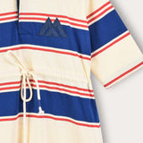 Striped dress with collar - Royal