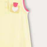 סרפן עם פרח וצווארון - צהוב