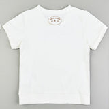 חולצת ריב עם הדפס - לבן