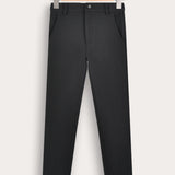 Long jersey pants - black