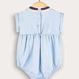 אוברול בייבי קישוט קרושה - תכלת