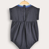 Crocheted Baby Overalls - Navy