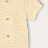 Double Button Baby Set - Yellow