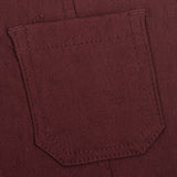 חצאית ג'ינס ישרה - בורדו