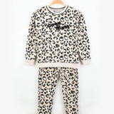 סט פיג'מה עם כיתוב - אבן