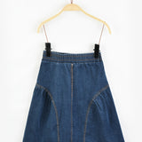 חצאית ג'ינס מתרחבת - כחול