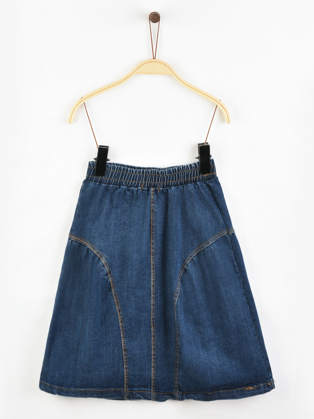 חצאית ג'ינס מתרחבת - כחול