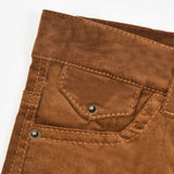 מכנסי קורדרוי בגזרת סקיני - קאמל