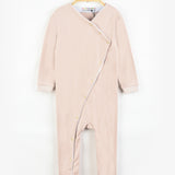 אוברול בייביגרו ריב מעטפת - בז'