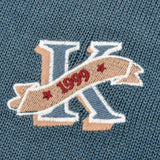 סוודר בסיומת ריב פסים - ג'ינס