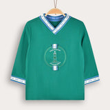 Polo Top + Logo - Green