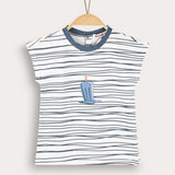 חולצת בייבי פסים - כחול