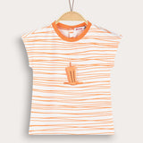 חולצת בייבי פסים - כתום