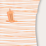 חולצת בייבי פסים - כתום