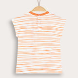 חולצת בייבי פסים - כתום