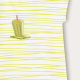 חולצת בייבי פסים - ליים