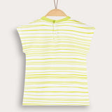 חולצת בייבי פסים - ליים