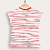 חולצת בייבי פסים - אדום