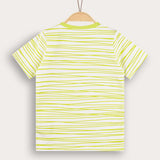 חולצת פסים עם הדפס - ליים