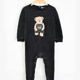 Babygro Plush with Bear - Black