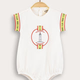 אוברול פולו לבייבי - שמנת