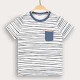 S.K. Shirt, thin stripes print - jeans