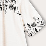 Floral print dress - black