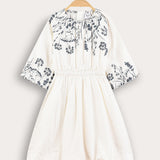 Floral print dress - blue